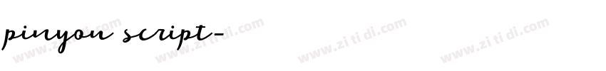 pinyou script字体转换